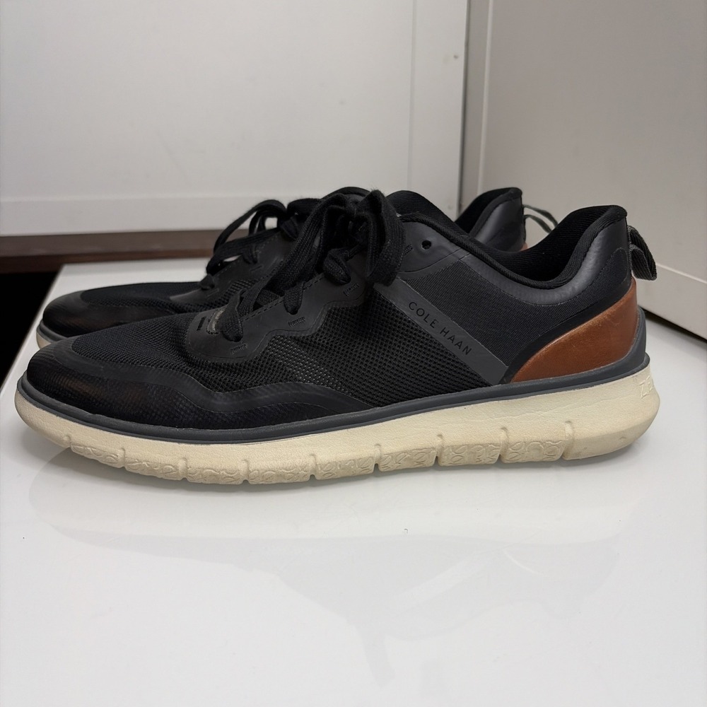 Cole Haan Generation Zerogrand Textured Sneakers Black Mens 11